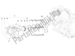 Cylinder-piston-wrist pin unit