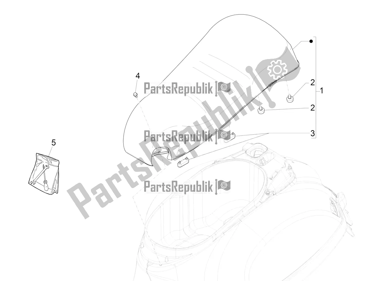 Todas las partes para Silla De Montar / Asientos de Vespa GTS 125 Super ABS Iget Apac 2020