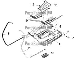 Central cover - Footrests