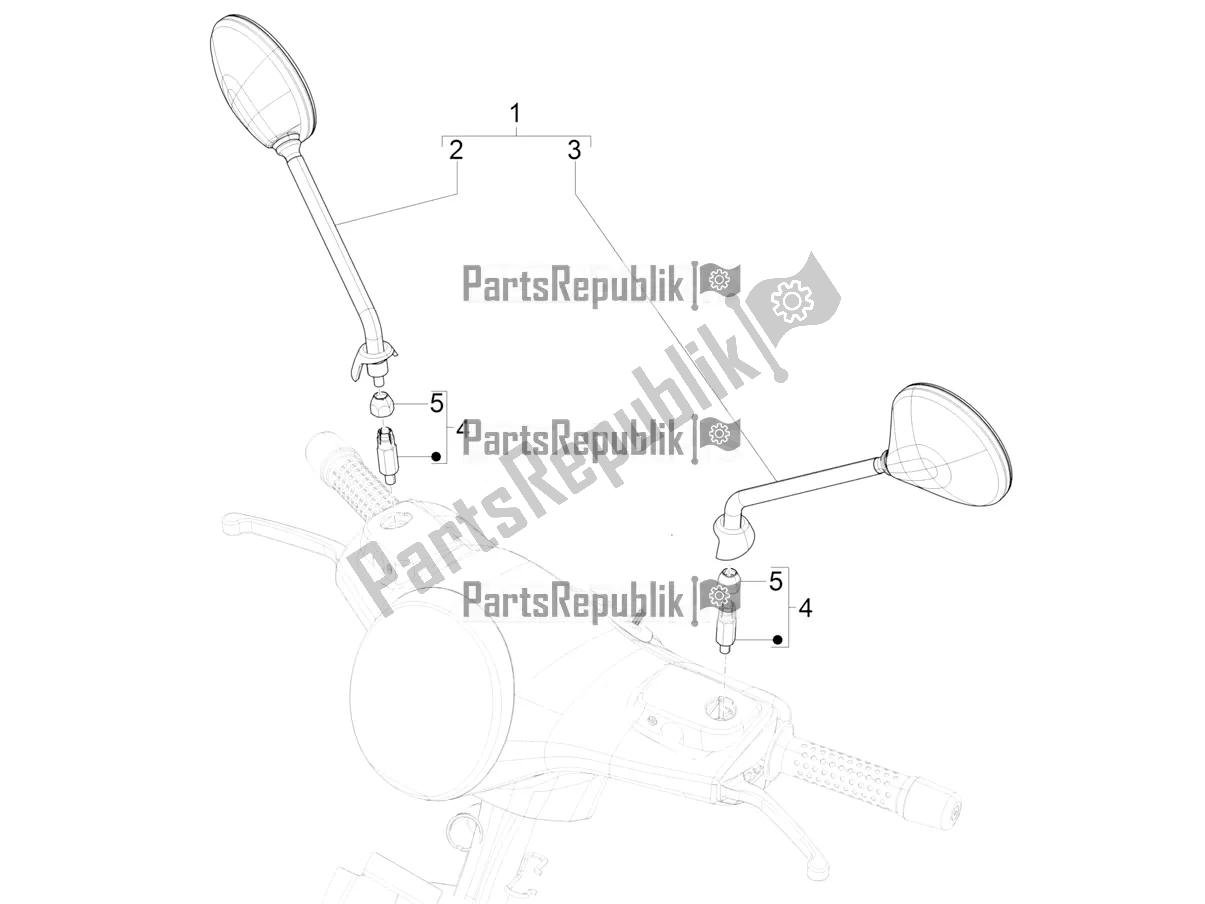 Toutes les pièces pour le Miroir (s) De Conduite du Vespa GTS 125 Super IE 2016