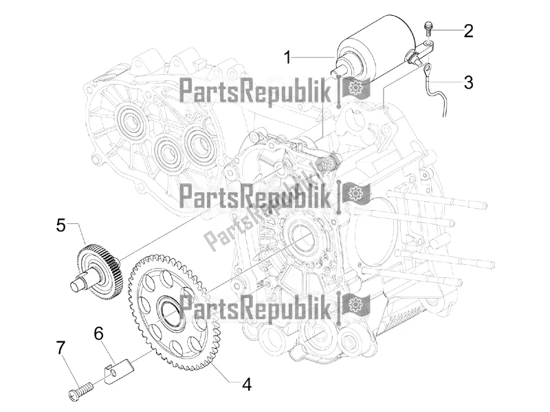 Toutes les pièces pour le Stater - Démarreur électrique du Vespa GTS 125 Super IE 2016