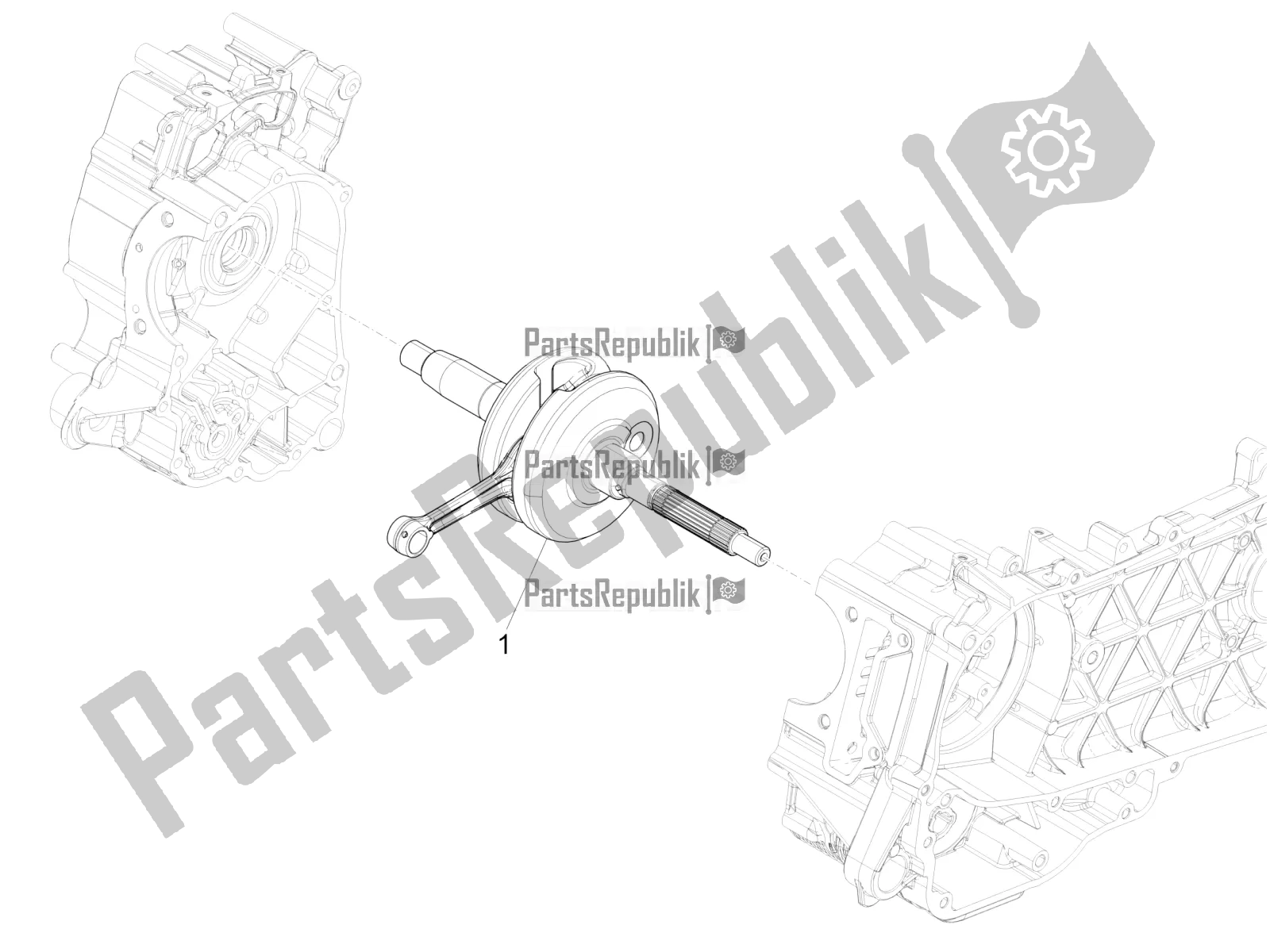 Todas as partes de Virabrequim do Vespa GTS 150 3V IE ABS 2017