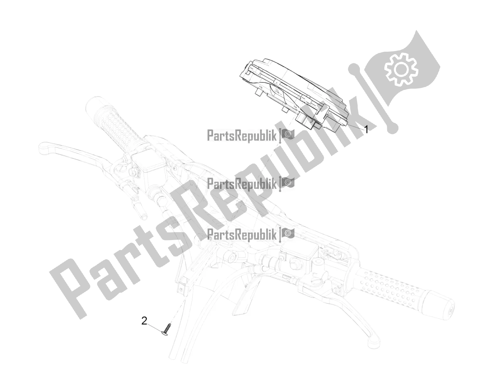 All parts for the Meter Combination - Cruscotto of the Vespa GTS 150 3V IE ABS 2018