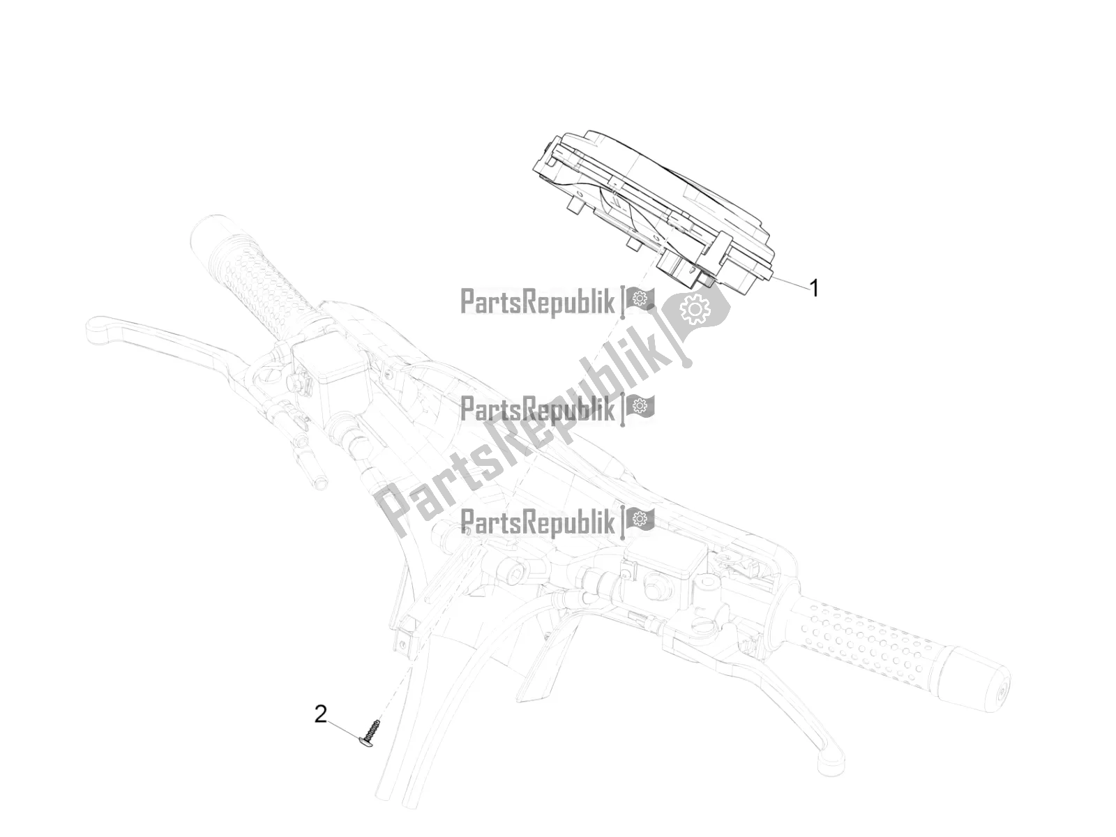 All parts for the Meter Combination - Cruscotto of the Vespa GTS 150 3V IE ABS 2019