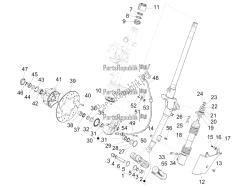 Fork/steering tube - Steering bearing unit