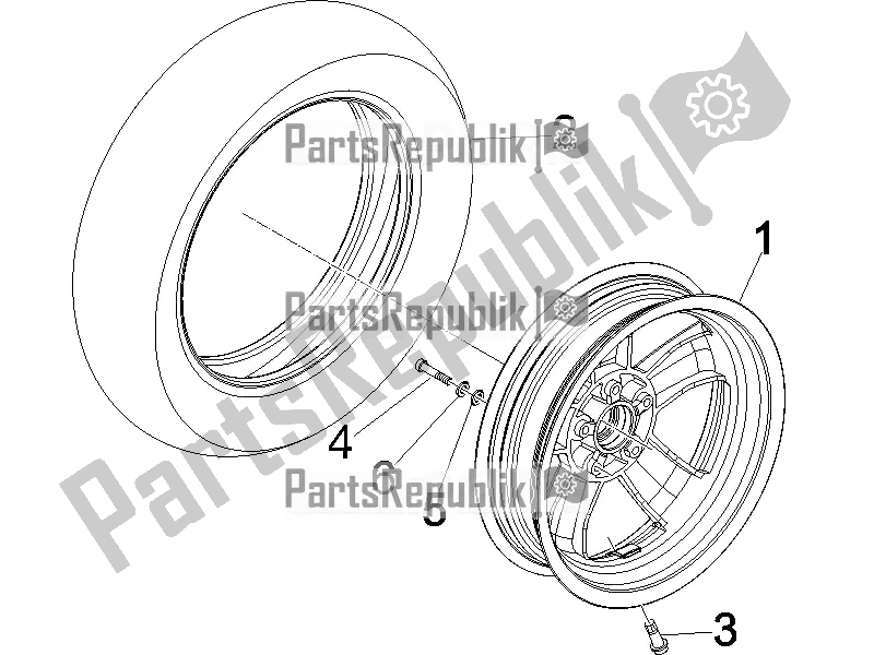 Toutes les pièces pour le Roue Avant du Vespa GTS 150 Super 3V IE 2017