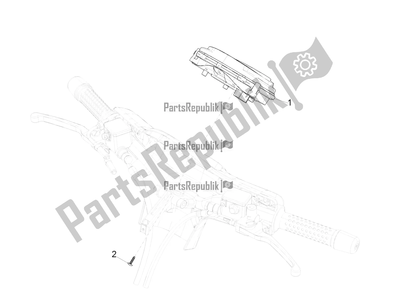 Toutes les pièces pour le Combinaison De Compteurs - Cruscotto du Vespa GTS 150 Super-Super Sport ABS Apac 2019