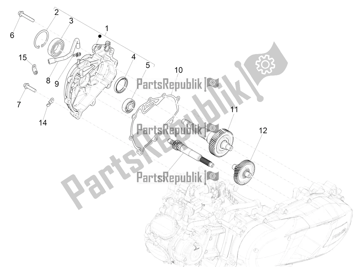 Toutes les pièces pour le Unité De Réduction du Vespa GTS 150 Super-Super Sport ABS Apac 2019