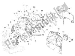 Front glove-box - Knee-guard panel