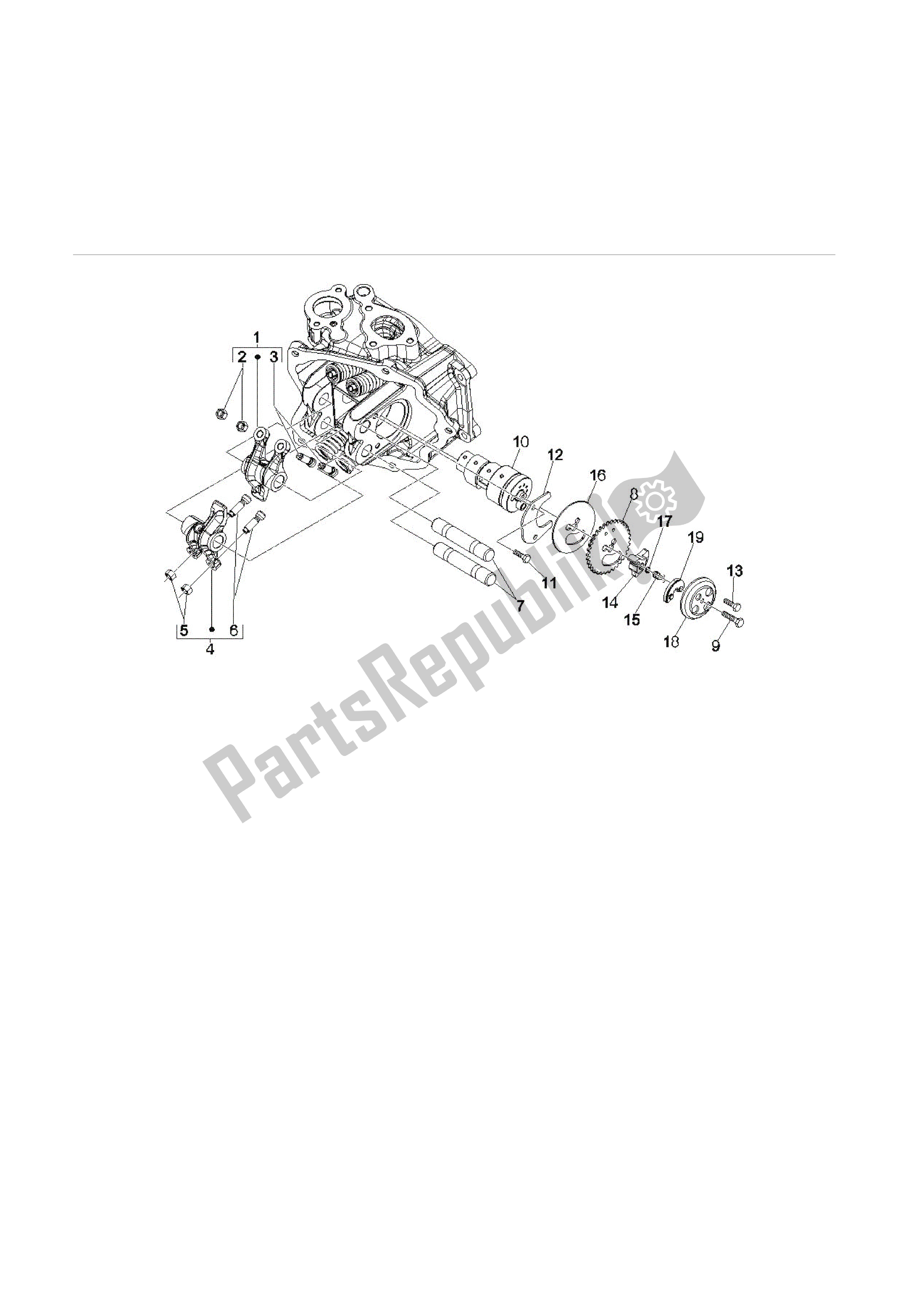 Toutes les pièces pour le Grupo Soporte Balancines du Vespa GTS 250 2005 - 2009