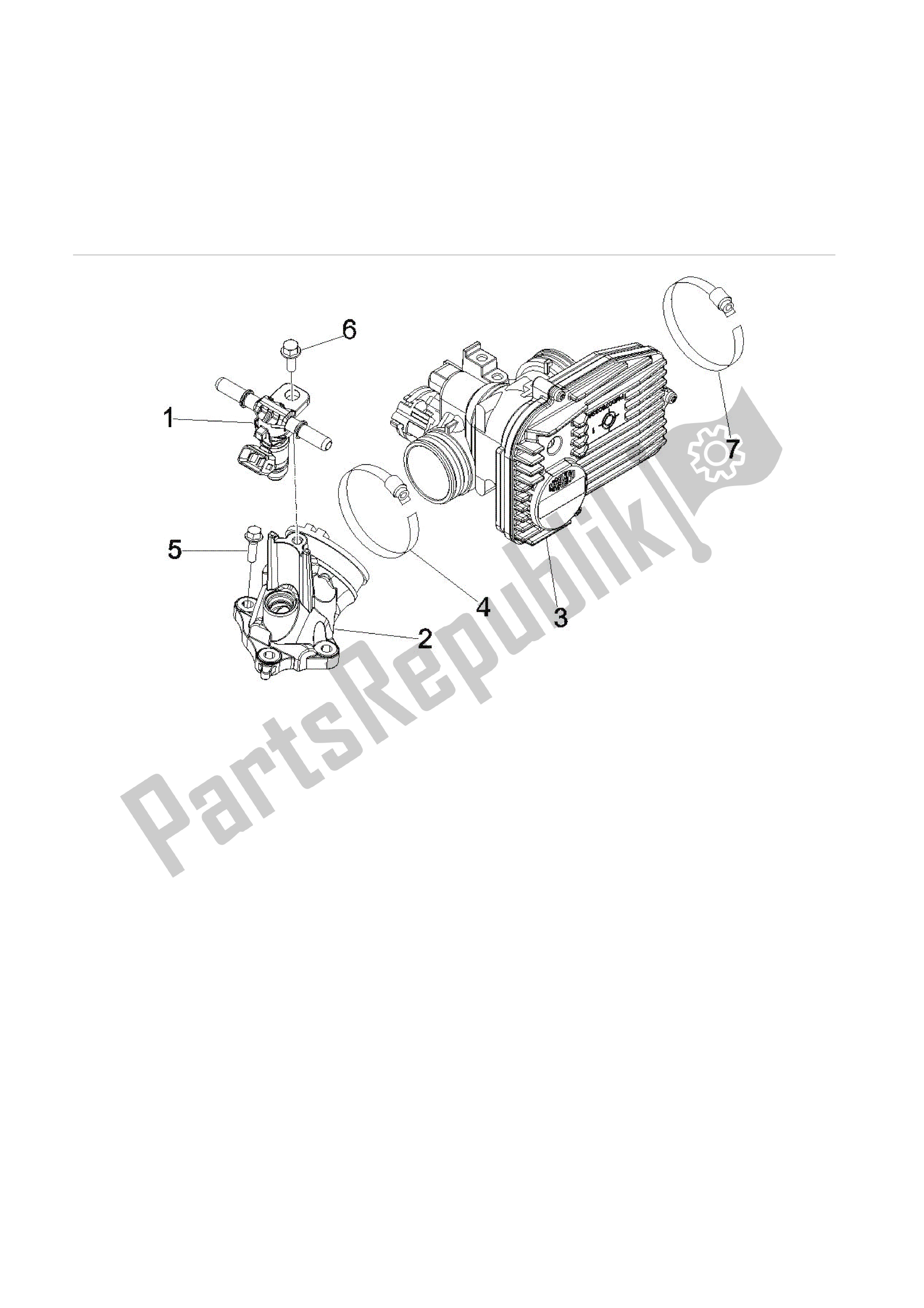 Toutes les pièces pour le Cuerpo Con Mariposa - Inyector - Racord Admisión du Vespa GTS 250 2005 - 2009