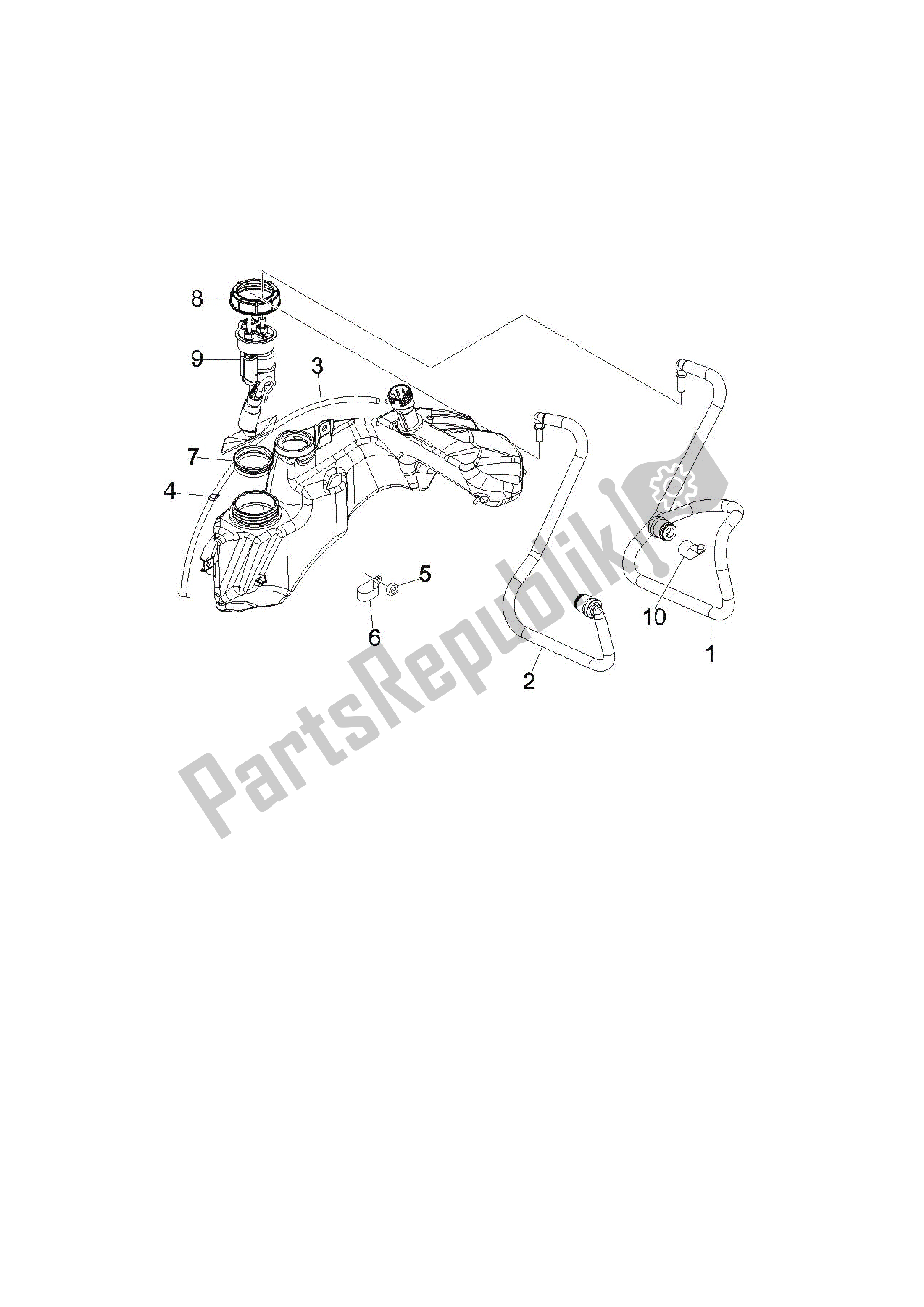 All parts for the Instalación De Alimentación of the Vespa GTS 250 2005 - 2009