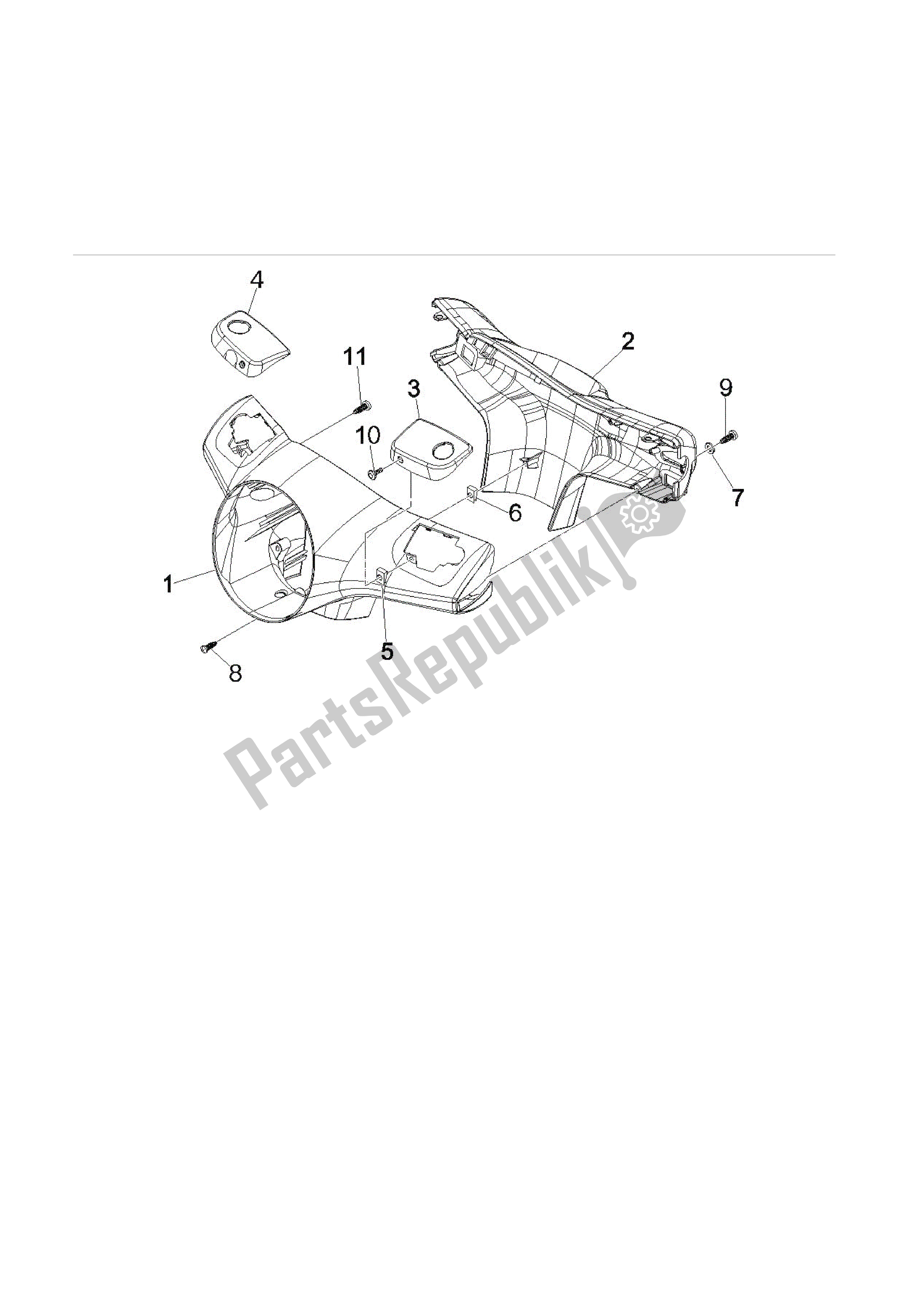 Toutes les pièces pour le Coberturas Manillar du Vespa GTS 250 2005 - 2009