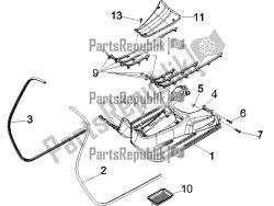 Central cover - Footrests