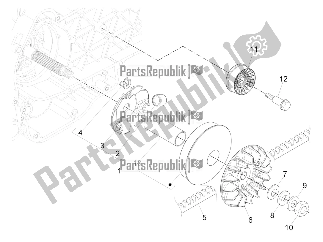 Toutes les pièces pour le Poulie Motrice du Vespa GTS 300 4V IE Abs-noabs 2016