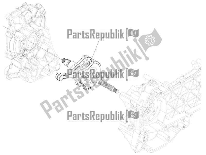 Toutes les pièces pour le Vilebrequin du Vespa GTS 300 4V IE ABS USA 2018