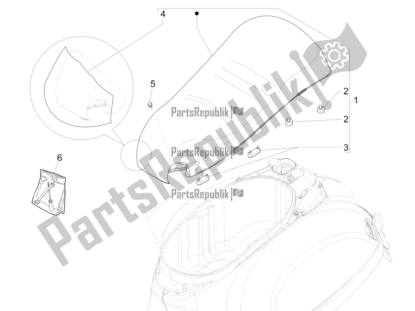 Todas las partes para Silla De Montar / Asientos de Vespa GTS 300 4V IE ABS USA 2018