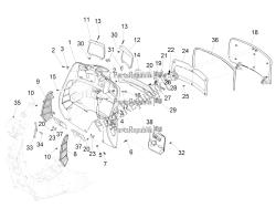 Front glove-box - Knee-guard panel