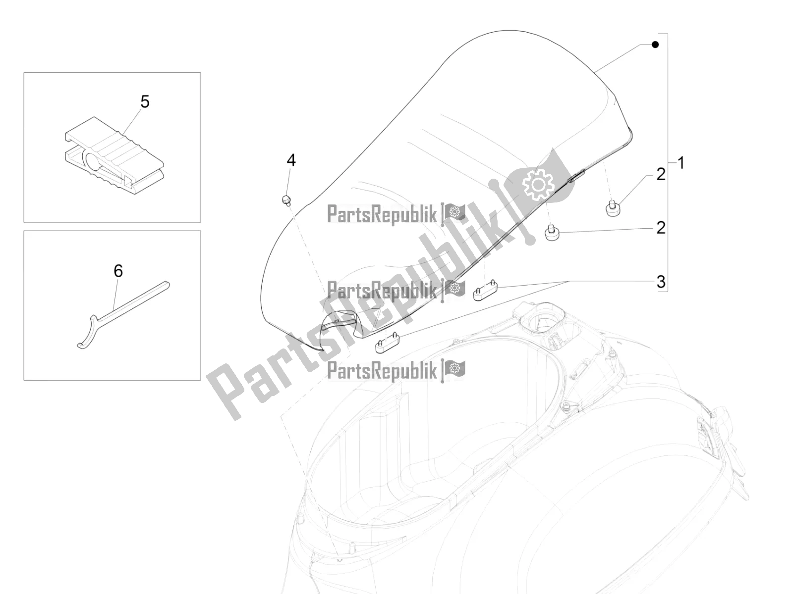 Wszystkie części do Siod? O / Siedzenia Vespa GTS 300 \ Super 4V IE ABS 2017