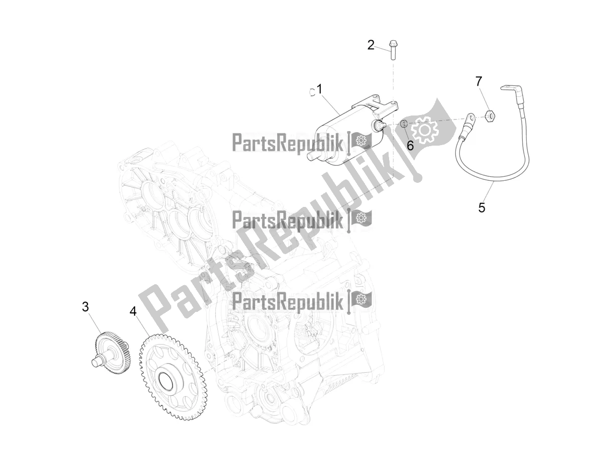 Todas las partes para Stater - Arranque Eléctrico de Vespa GTS 300 HPE ABS 2019