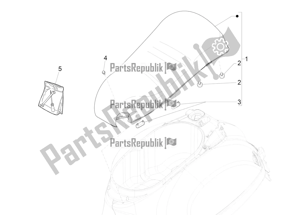 Alle onderdelen voor de Zadel / Stoelen van de Vespa GTS 300 HPE ABS E4 2021