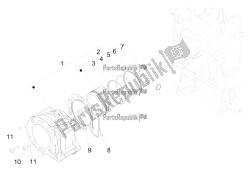 Cylinder-piston-wrist pin unit