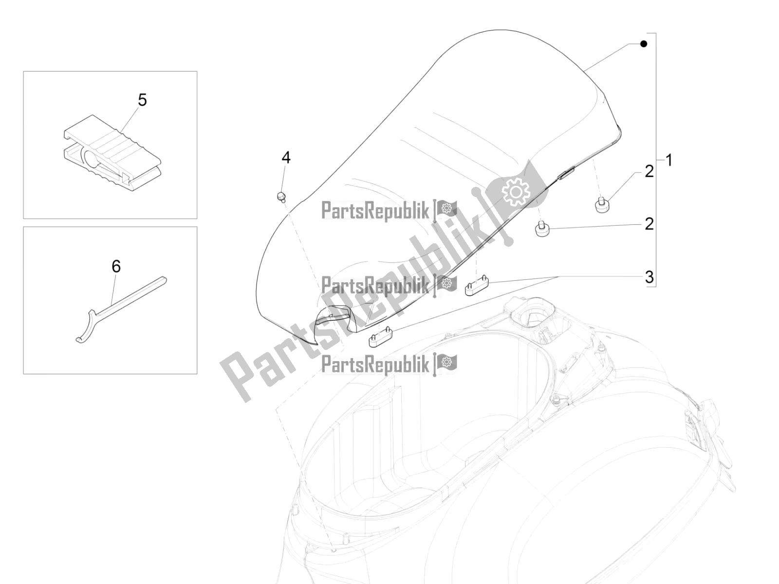 Toutes les pièces pour le Selle / Sièges du Vespa GTS 300 HPE ABS E5 2022