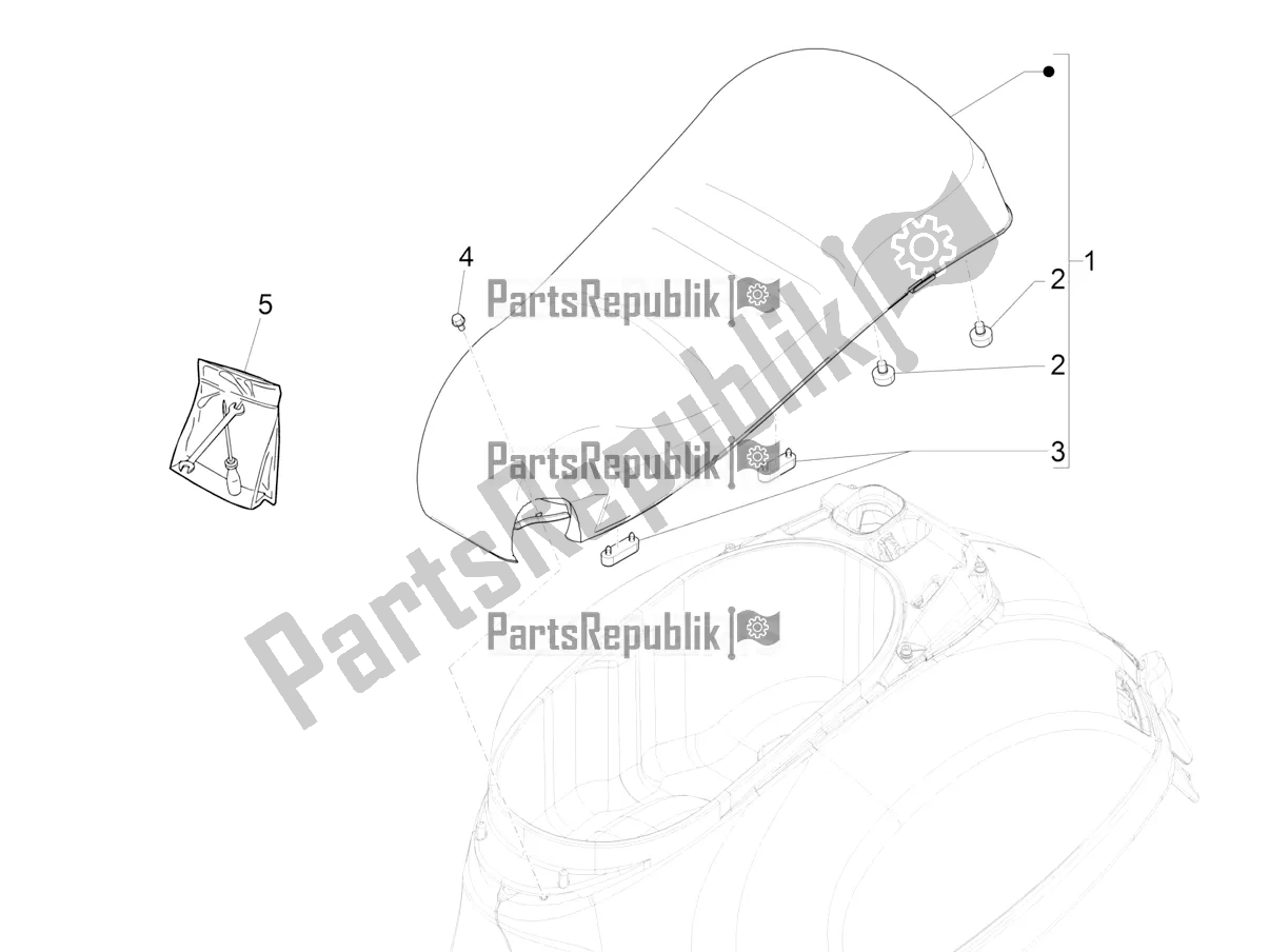 Toutes les pièces pour le Selle / Sièges du Vespa GTS 300 HPE ABS USA 2019