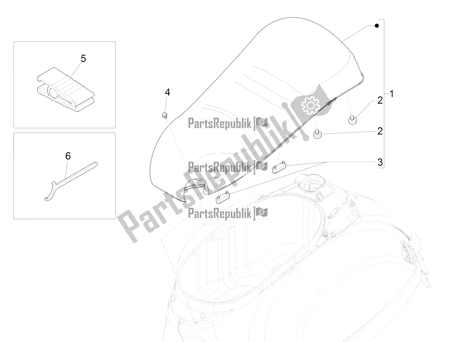 Toutes les pièces pour le Selle / Sièges du Vespa GTS 300 Super HPE 4 T/4V IE ABS 2022