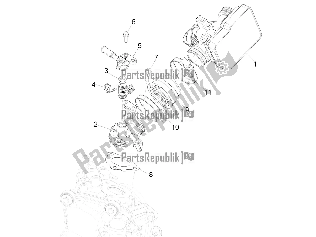 Wszystkie części do Throttle Body - Injector - Induction Joint Vespa GTS 300 Super HPE 4 T/4V IE ABS Apac 2021