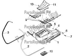 Central cover - Footrests