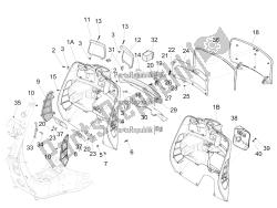 Front glove-box - Knee-guard panel