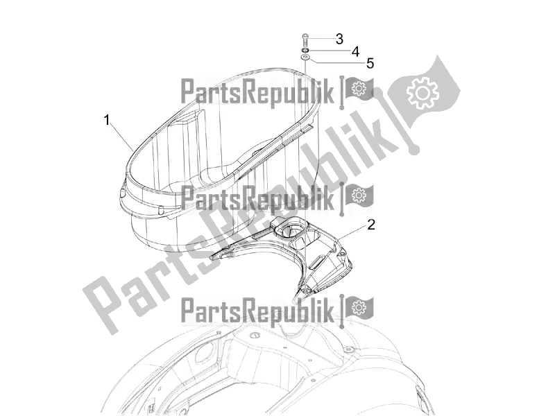 Toutes les pièces pour le Logement De Casque - Sous La Selle du Vespa GTS 300 Super IE 2016