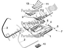 Central cover - Footrests