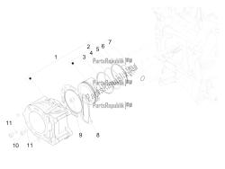 Cylinder-piston-wrist pin unit