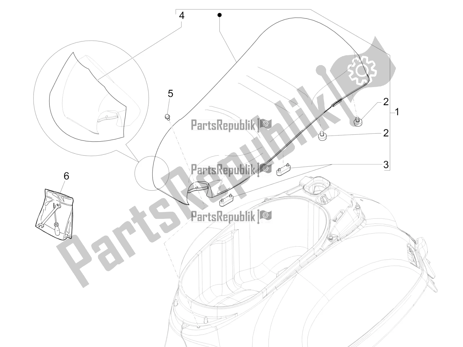 Toutes les pièces pour le Selle / Sièges du Vespa GTS 300 Super-Tech IE ABS Apac 2017