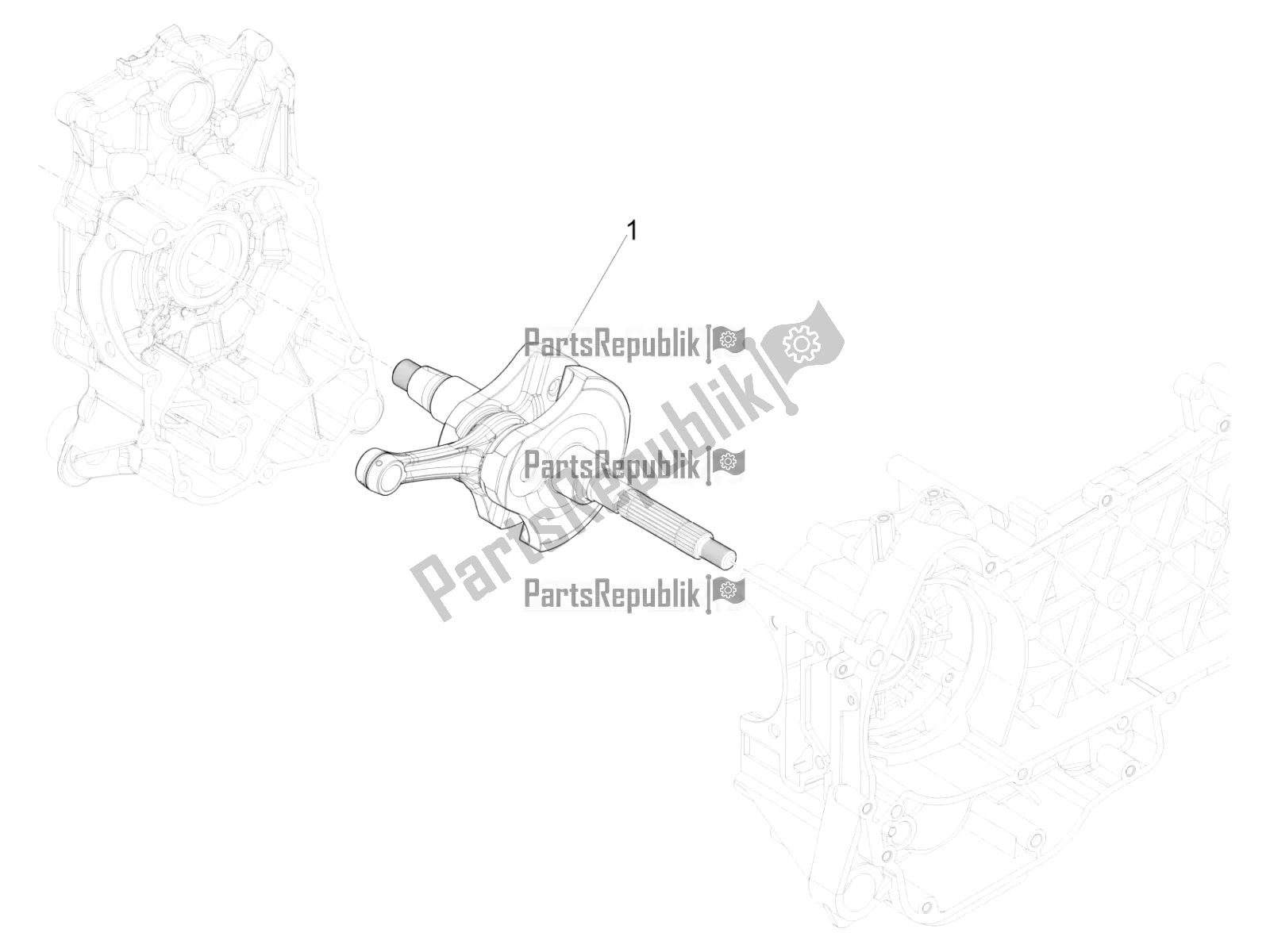 Tutte le parti per il Albero A Gomiti del Vespa GTS 300 Super-Tech IE ABS Apac 2019