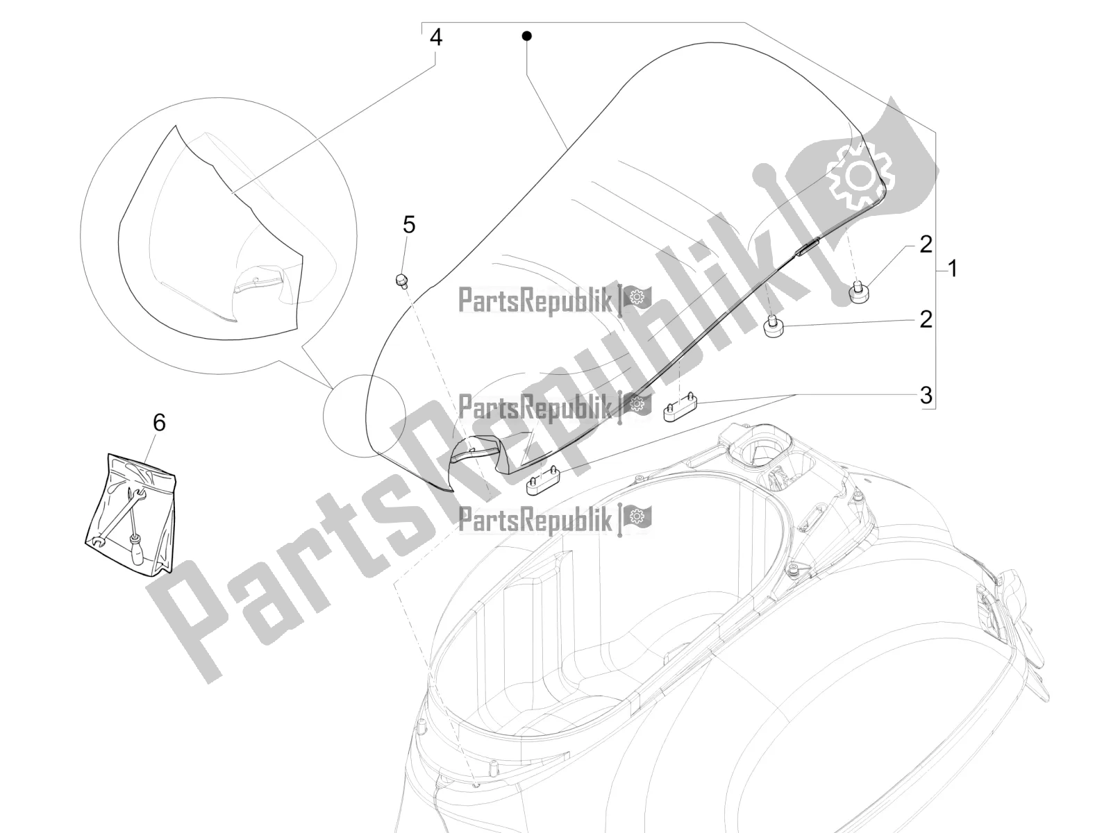 Todas las partes para Silla De Montar / Asientos de Vespa GTS 300 Super-Tech IE ABS Apac 2021