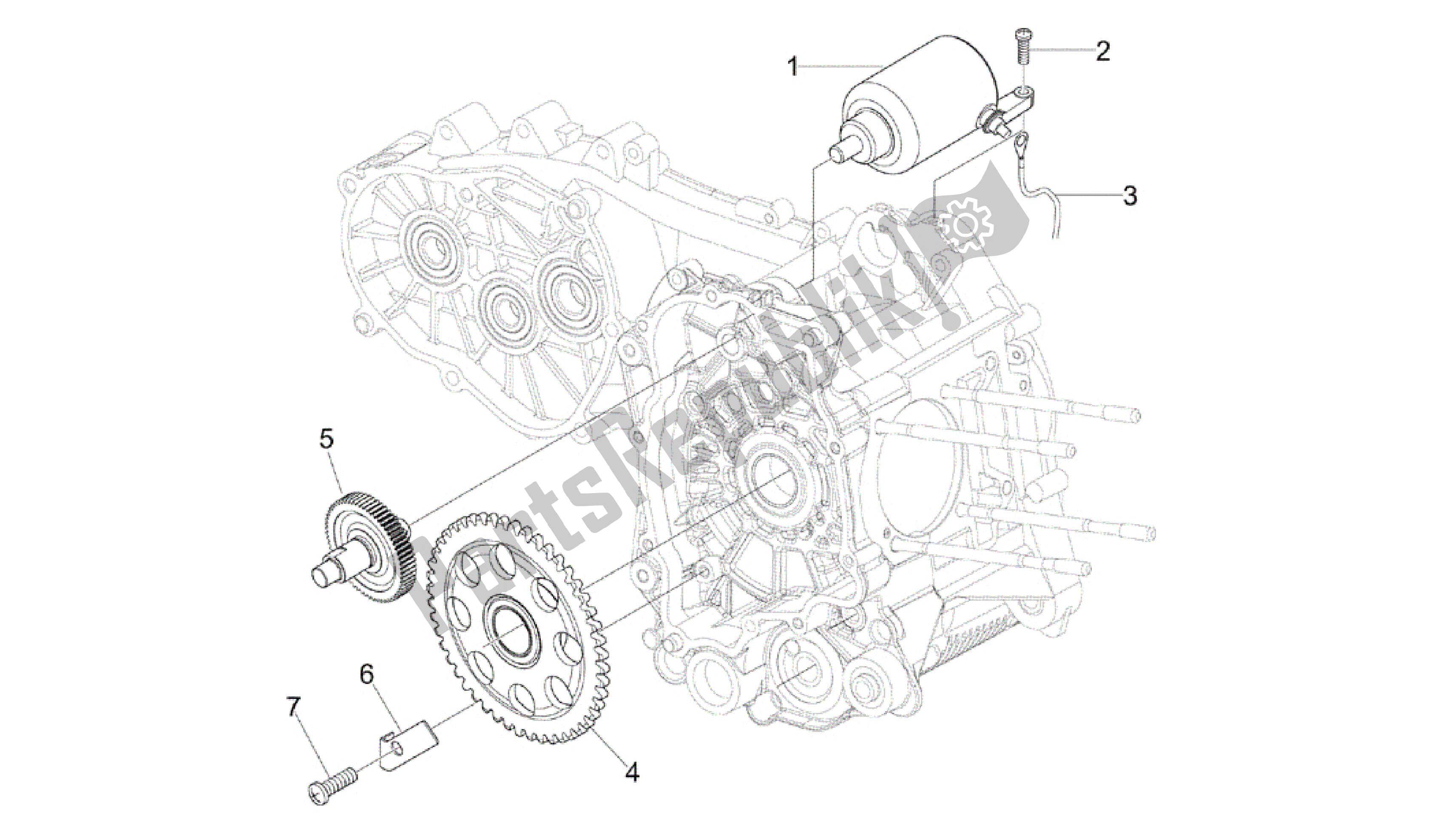 Todas las partes para Arranque - Arranque Electrico de Vespa GTV 250 2007