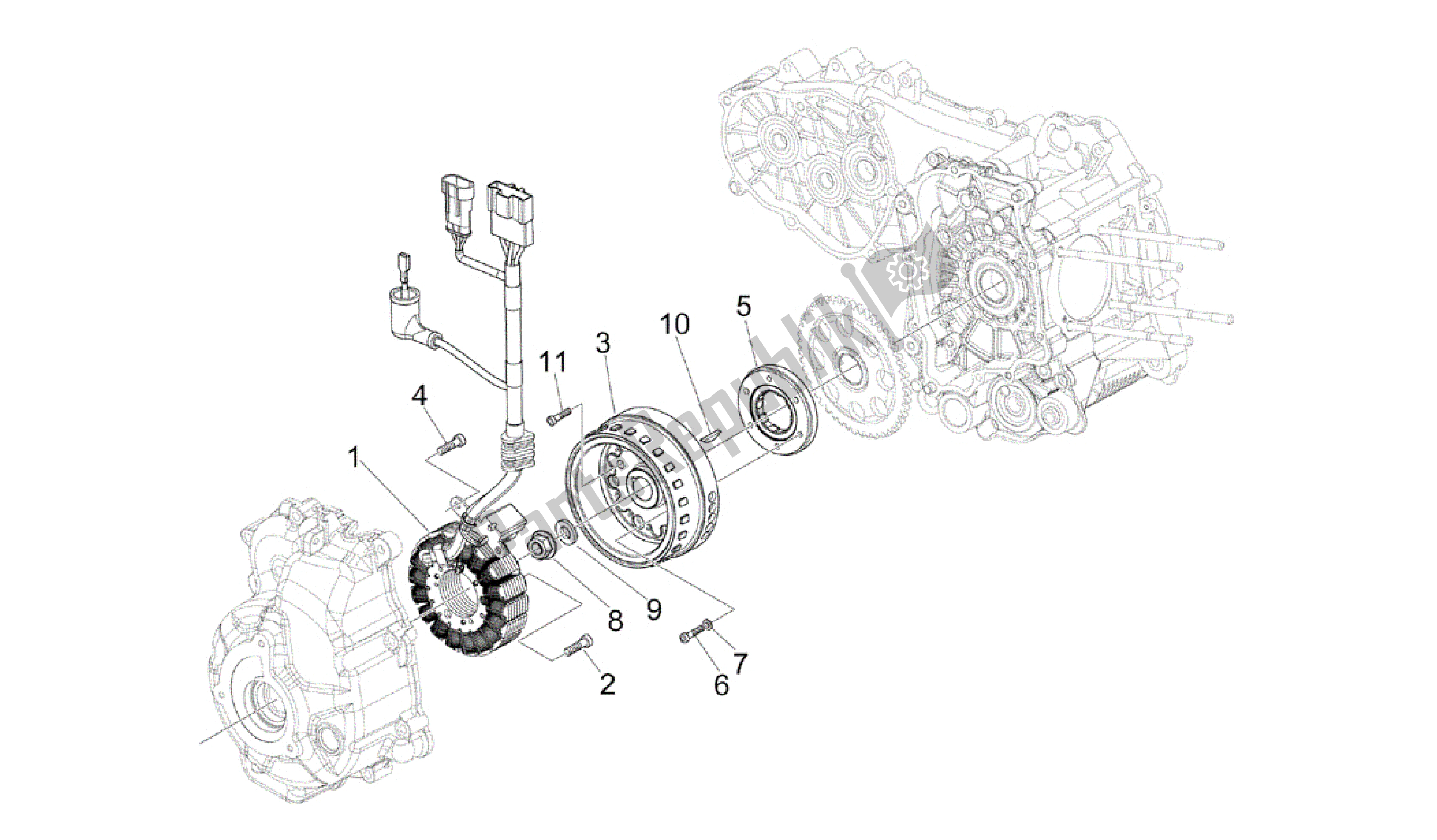 Wszystkie części do Volante Magnetico Vespa GTV 250 2007