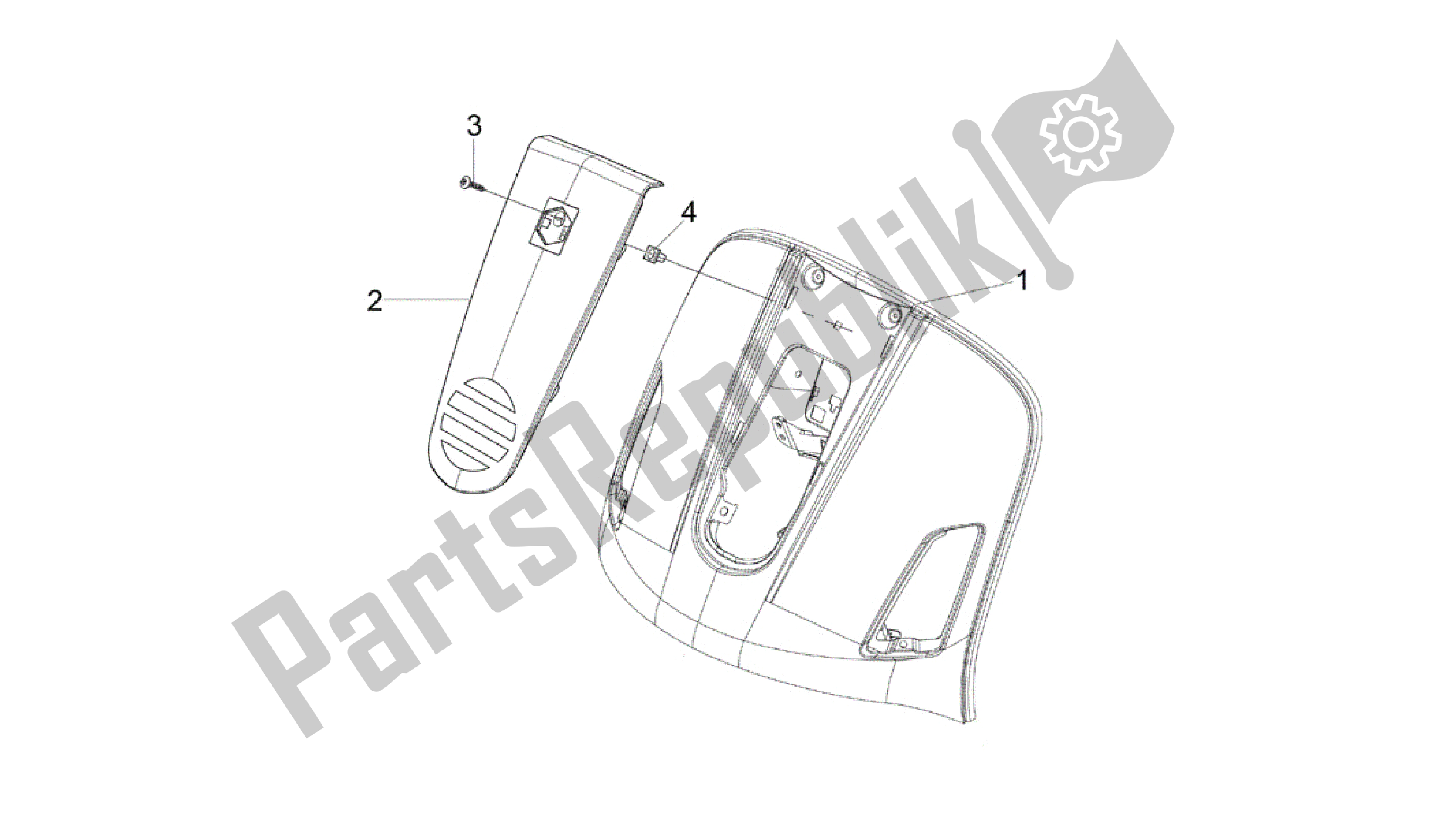 Toutes les pièces pour le Escudo Delantero du Vespa GTV 250 2007