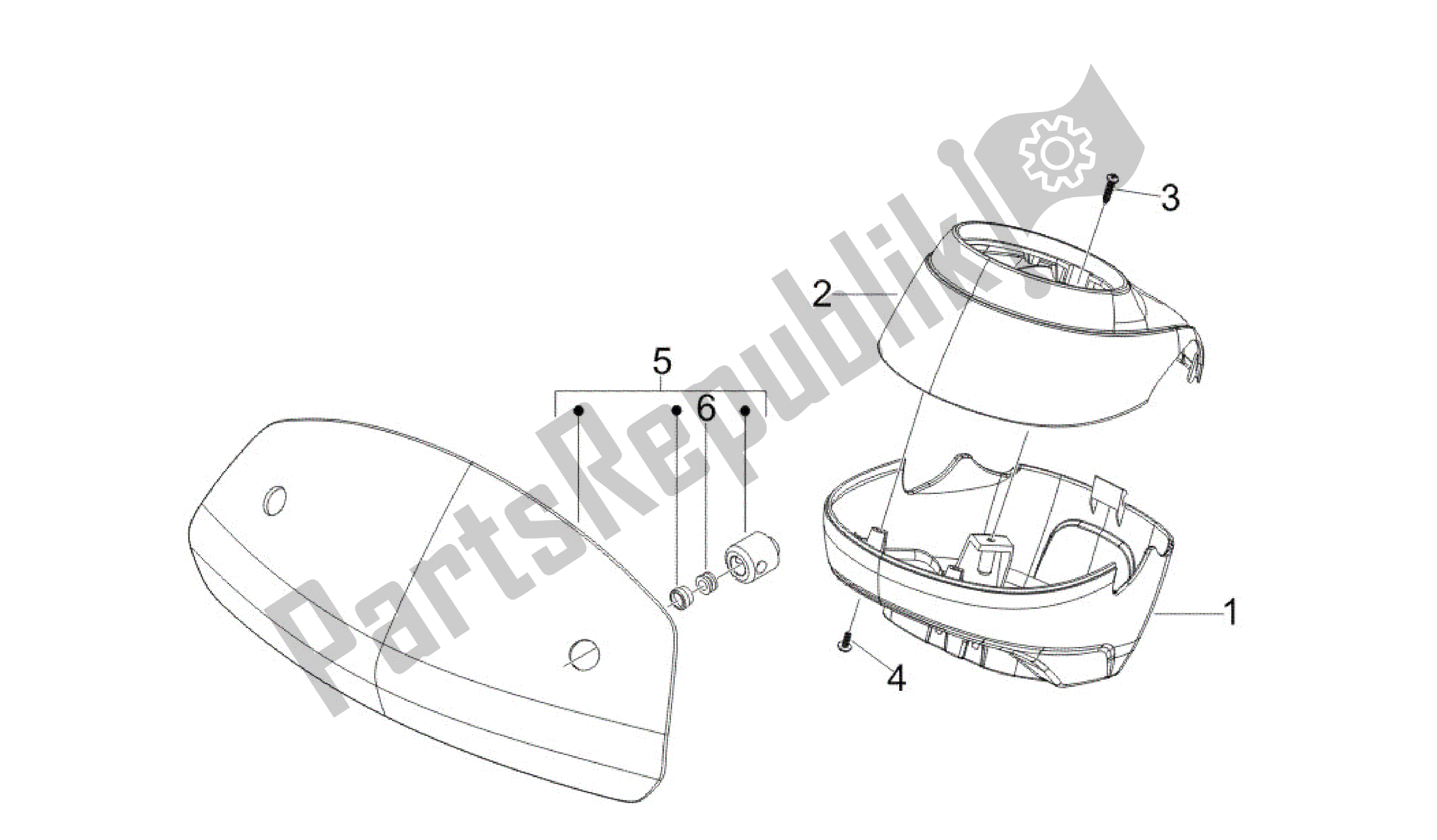 All parts for the Coberturas Manillar of the Vespa GTV 250 2007