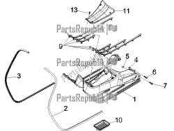 Central cover - Footrests