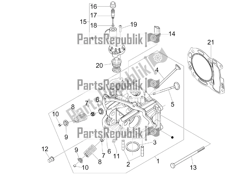 Wszystkie części do Jednostka G?ówna - Zawór Vespa GTV 300 4V IE 2016