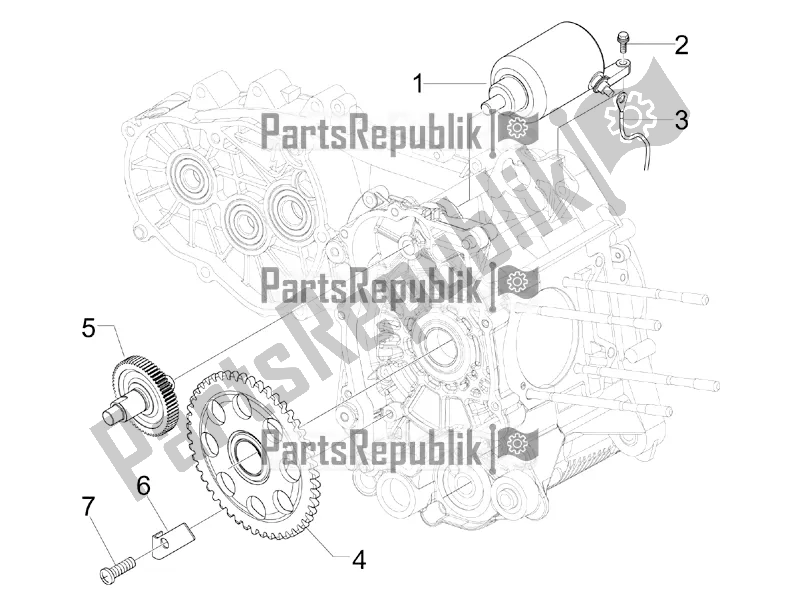 Todas las partes para Stater - Arranque Eléctrico de Vespa GTV 300 4V IE 2016