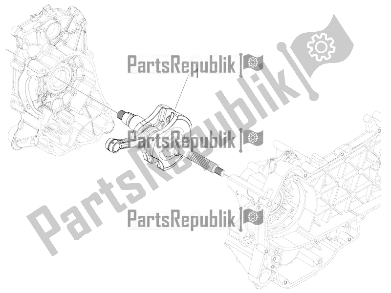 Todas las partes para Cigüeñal de Vespa GTV 300 / Touring 4V IE USA 2016