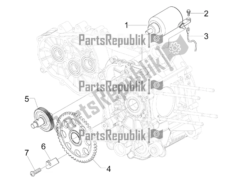 Todas las partes para Stater - Arranque Eléctrico de Vespa GTV 300 / Touring 4V IE USA 2016