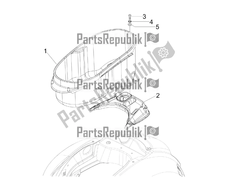 Toutes les pièces pour le Logement De Casque - Sous La Selle du Vespa GTV 300 HPE SEI Giorni IE ABS E4 2020