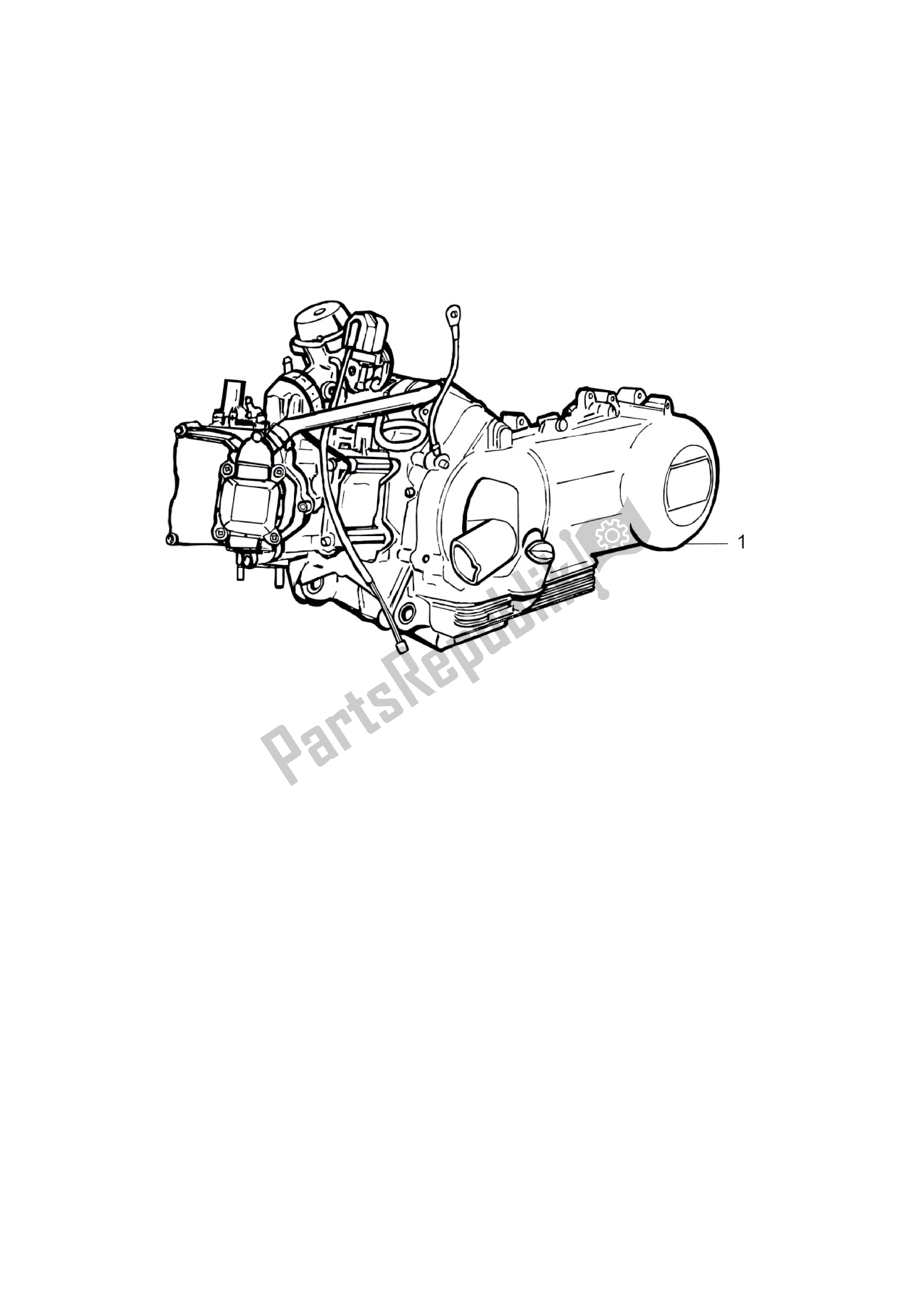 Wszystkie części do Kompletny Silnik Vespa LX 125 2005 - 2006