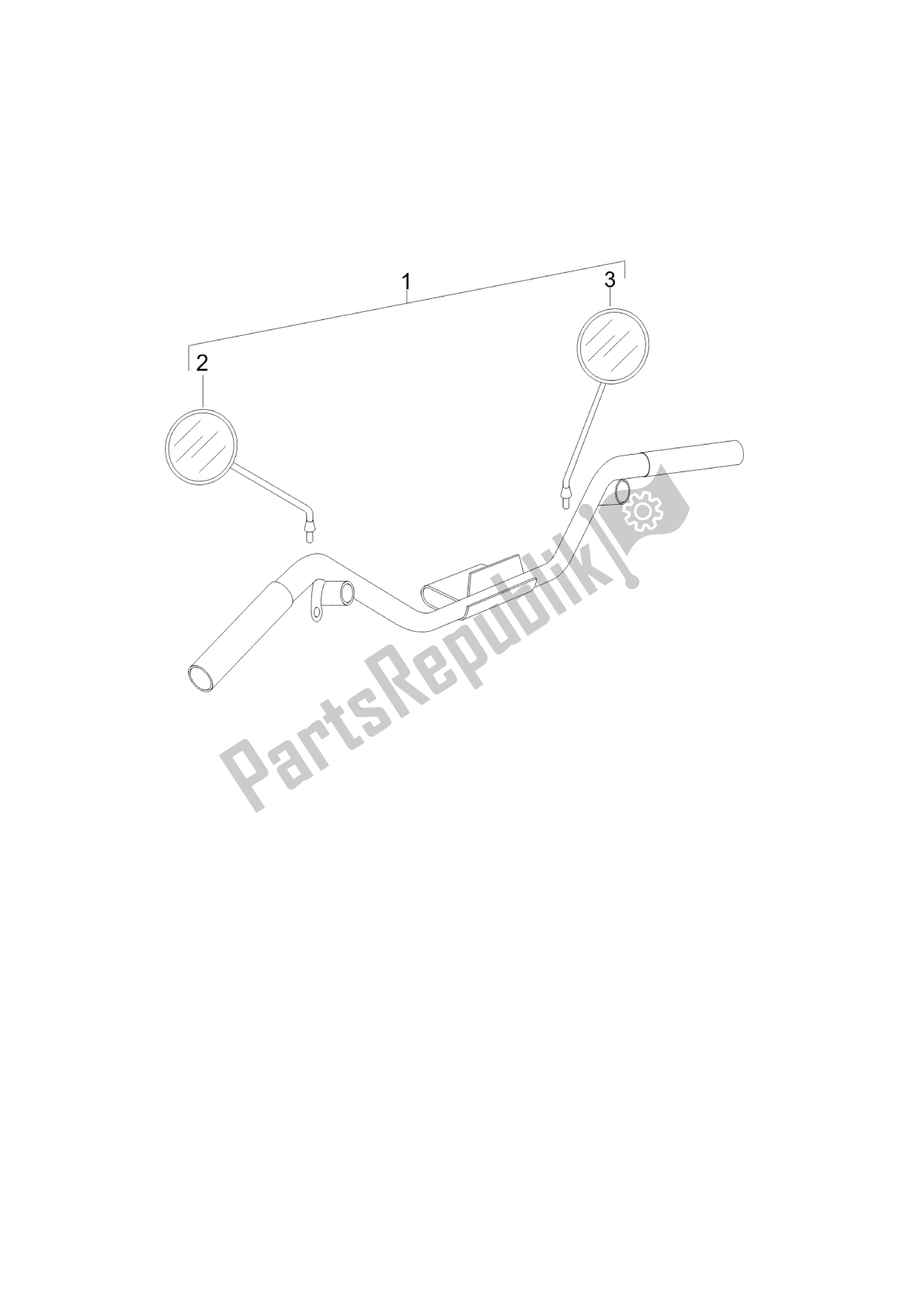 Toutes les pièces pour le Retrovisor / Es du Vespa LX 125 2005 - 2006